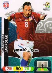 Sticker Jan Polák - UEFA Euro Poland-Ukraine 2012. Adrenalyn XL - Panini