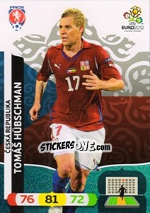 Sticker Tomáš Hübschman - UEFA Euro Poland-Ukraine 2012. Adrenalyn XL n. 9 - Panini