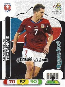 Sticker Tomáš Necid - UEFA Euro Poland-Ukraine 2012. Adrenalyn XL n. 10 - Panini