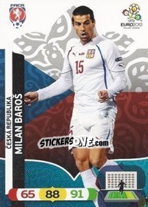 Sticker Milan Baroš - UEFA Euro Poland-Ukraine 2012. Adrenalyn XL - Panini