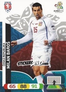 Sticker Milan Baroš - UEFA Euro Poland-Ukraine 2012. Adrenalyn XL n. 11 - Panini