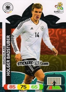 Sticker Holger Badstuber - UEFA Euro Poland-Ukraine 2012. Adrenalyn XL n. 27 - Panini
