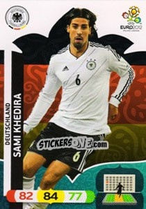 Sticker Sami Khedira - UEFA Euro Poland-Ukraine 2012. Adrenalyn XL n. 33 - Panini