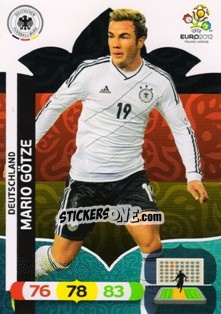 Sticker Mario Götze - UEFA Euro Poland-Ukraine 2012. Adrenalyn XL - Panini
