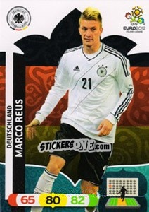 Sticker Marco Reus - UEFA Euro Poland-Ukraine 2012. Adrenalyn XL n. 37 - Panini