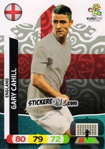 Sticker Gary Cahill - UEFA Euro Poland-Ukraine 2012. Adrenalyn XL n. 45 - Panini
