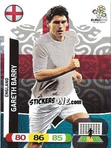 Sticker Gareth Barry - UEFA Euro Poland-Ukraine 2012. Adrenalyn XL n. 50 - Panini