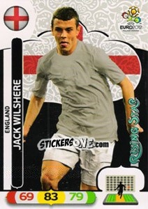 Sticker Jack Wilshere - UEFA Euro Poland-Ukraine 2012. Adrenalyn XL n. 53 - Panini