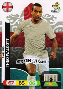 Sticker Theo Walcott - UEFA Euro Poland-Ukraine 2012. Adrenalyn XL n. 55 - Panini