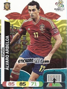 Sticker álvaro Arbeloa - UEFA Euro Poland-Ukraine 2012. Adrenalyn XL n. 60 - Panini