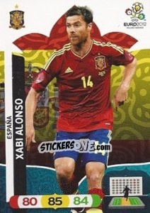 Sticker Xabi Alonso - UEFA Euro Poland-Ukraine 2012. Adrenalyn XL n. 64 - Panini