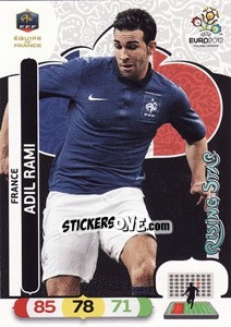 Sticker Adil Rami - UEFA Euro Poland-Ukraine 2012. Adrenalyn XL n. 81 - Panini