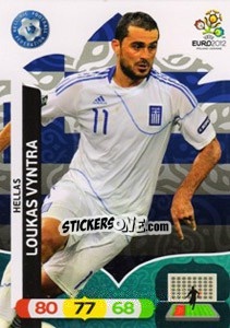 Sticker Loukas Vyntra - UEFA Euro Poland-Ukraine 2012. Adrenalyn XL - Panini