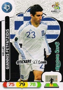 Sticker Giannis Fetfatzidis - UEFA Euro Poland-Ukraine 2012. Adrenalyn XL - Panini