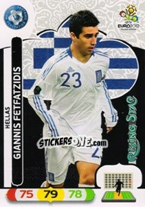 Sticker Giannis Fetfatzidis - UEFA Euro Poland-Ukraine 2012. Adrenalyn XL n. 97 - Panini