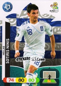 Sticker Sotiris Ninis - UEFA Euro Poland-Ukraine 2012. Adrenalyn XL n. 98 - Panini