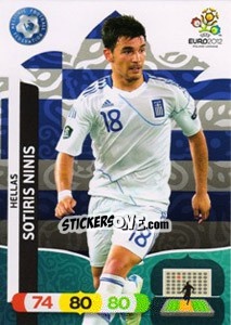 Cromo Sotiris Ninis - UEFA Euro Poland-Ukraine 2012. Adrenalyn XL - Panini