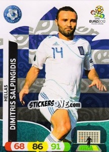 Sticker Dimitris Salpingidis - UEFA Euro Poland-Ukraine 2012. Adrenalyn XL - Panini