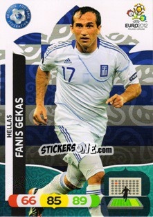 Sticker Fanis Gekas - UEFA Euro Poland-Ukraine 2012. Adrenalyn XL n. 102 - Panini