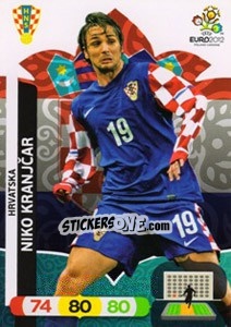 Sticker Niko Kranjcar - UEFA Euro Poland-Ukraine 2012. Adrenalyn XL n. 108 - Panini