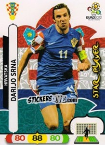 Sticker Darijo Srna - UEFA Euro Poland-Ukraine 2012. Adrenalyn XL n. 111 - Panini