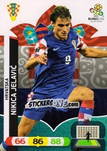 Sticker Nikica Jelavic - UEFA Euro Poland-Ukraine 2012. Adrenalyn XL - Panini