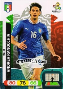 Sticker Andrea Ranocchia - UEFA Euro Poland-Ukraine 2012. Adrenalyn XL - Panini
