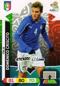 Sticker Domenico Criscito - UEFA Euro Poland-Ukraine 2012. Adrenalyn XL n. 119 - Panini