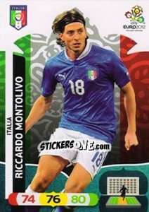 Figurina Riccardo Montolivo - UEFA Euro Poland-Ukraine 2012. Adrenalyn XL n. 121 - Panini