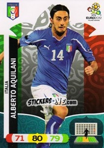 Sticker Alberto Aquilani - UEFA Euro Poland-Ukraine 2012. Adrenalyn XL - Panini