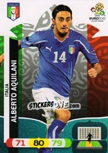Sticker Alberto Aquilani - UEFA Euro Poland-Ukraine 2012. Adrenalyn XL n. 123 - Panini