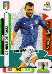 Sticker Daniele De Rossi - UEFA Euro Poland-Ukraine 2012. Adrenalyn XL n. 125 - Panini