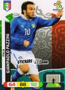 Sticker Giampaolo Pazzini - UEFA Euro Poland-Ukraine 2012. Adrenalyn XL n. 129 - Panini