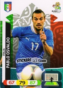 Sticker Pablo Osvaldo - UEFA Euro Poland-Ukraine 2012. Adrenalyn XL - Panini