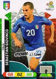 Sticker Sebastian Giovinco - UEFA Euro Poland-Ukraine 2012. Adrenalyn XL n. 131 - Panini
