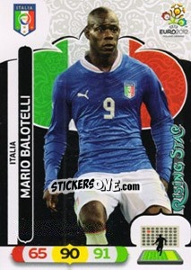 Sticker Mario Balotelli - UEFA Euro Poland-Ukraine 2012. Adrenalyn XL n. 132 - Panini