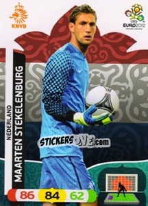 Sticker Maarten Stekelenburg - UEFA Euro Poland-Ukraine 2012. Adrenalyn XL n. 133 - Panini