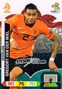 Sticker Gregory van der Wiel - UEFA Euro Poland-Ukraine 2012. Adrenalyn XL n. 135 - Panini