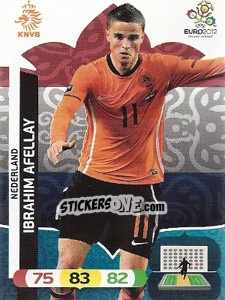 Sticker Ibrahim Afellay - UEFA Euro Poland-Ukraine 2012. Adrenalyn XL n. 139 - Panini