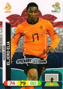 Sticker Eljero Elia - UEFA Euro Poland-Ukraine 2012. Adrenalyn XL n. 142 - Panini