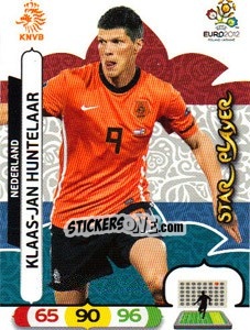 Sticker Klaas-Jan Huntelaar - UEFA Euro Poland-Ukraine 2012. Adrenalyn XL n. 147 - Panini
