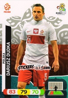 Sticker Dariusz Dudka - UEFA Euro Poland-Ukraine 2012. Adrenalyn XL n. 153 - Panini