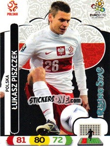Sticker Lukasz Piszczek - UEFA Euro Poland-Ukraine 2012. Adrenalyn XL n. 155 - Panini