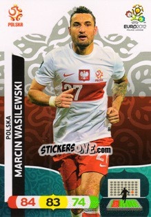 Sticker Marcin Wasilewski - UEFA Euro Poland-Ukraine 2012. Adrenalyn XL - Panini
