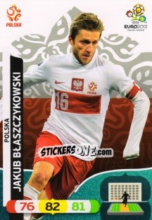 Sticker Jakub Błaszczykowski - UEFA Euro Poland-Ukraine 2012. Adrenalyn XL n. 158 - Panini