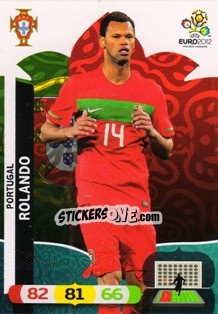 Sticker Rolando - UEFA Euro Poland-Ukraine 2012. Adrenalyn XL n. 165 - Panini