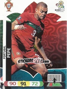 Sticker Pepe - UEFA Euro Poland-Ukraine 2012. Adrenalyn XL n. 166 - Panini
