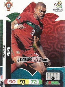 Cromo Pepe - UEFA Euro Poland-Ukraine 2012. Adrenalyn XL - Panini