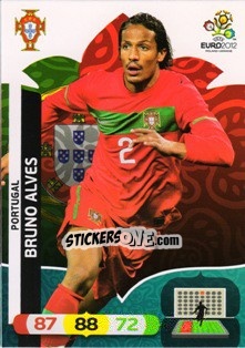 Sticker Bruno Alves - UEFA Euro Poland-Ukraine 2012. Adrenalyn XL n. 167 - Panini