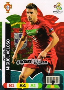 Sticker Miguel Veloso - UEFA Euro Poland-Ukraine 2012. Adrenalyn XL - Panini